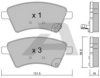 AISIN BPFI-1020 Brake Pad Set, disc brake